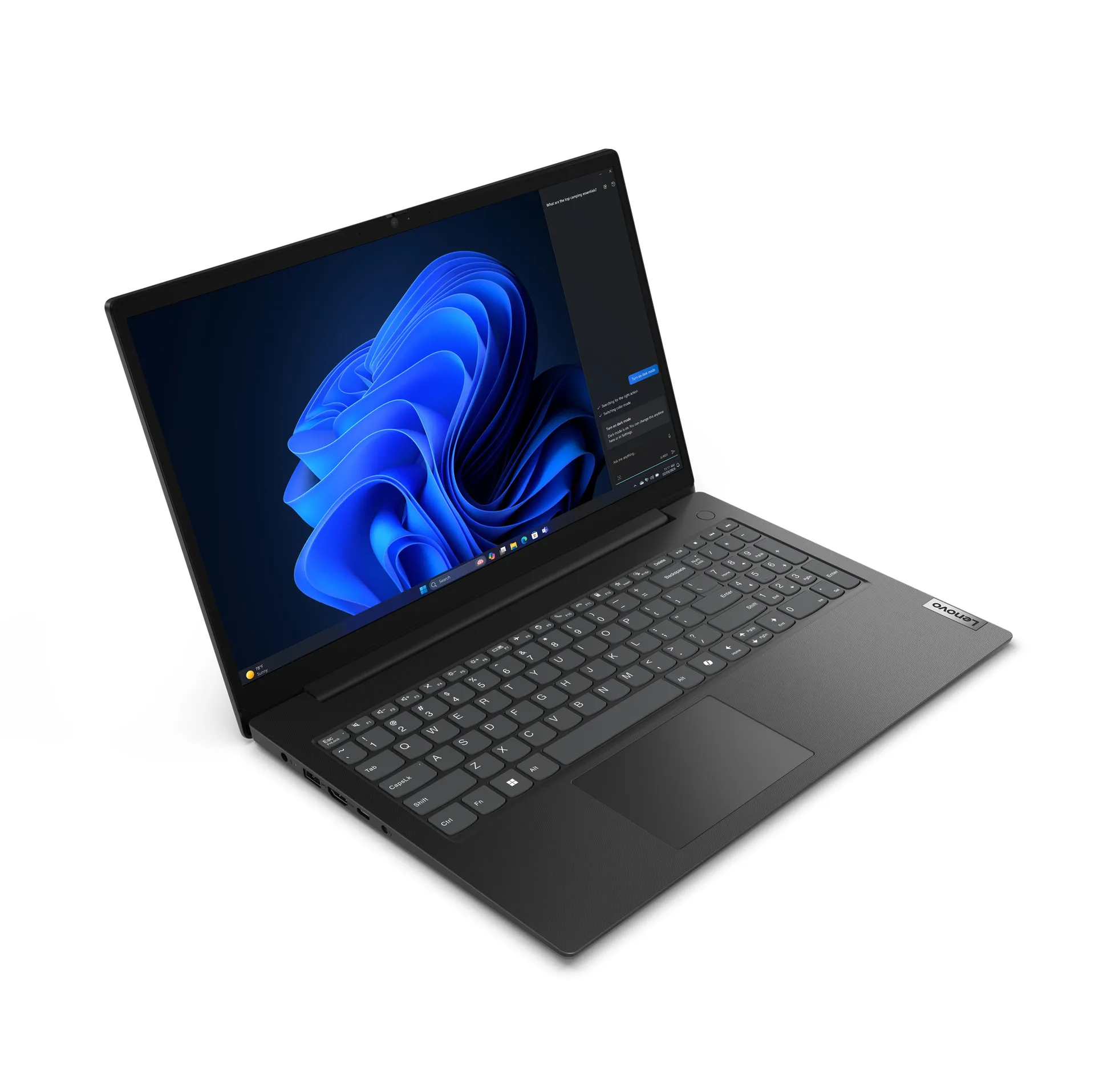 Lenovo V15 G5 IRL Intel® Core™ i5 i5-13420H Laptop 39,6 cm (15.6") Full HD 16 GB DDR5-SDRAM 256 GB SSD Wi-Fi 6 (802.11ax) Windows 11 Pro Deutsch Schwarz – Bild 2