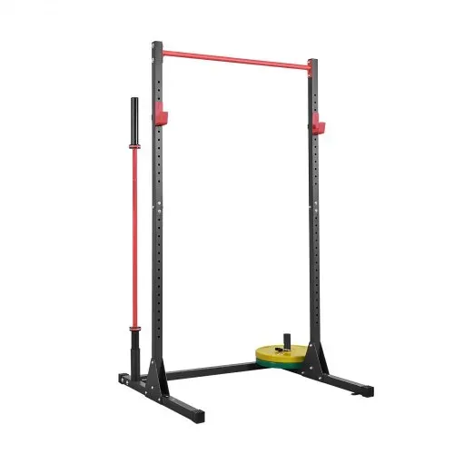 VEVOR Power Rack 362,87 kg Belastbar, multifunktionales Squat Rack für Heimfitnessstudio, Krafttrainingsgerät mit 28-fach verstellbaren J-Haken für Langhantel-Kniebeugen Klimmzüge Gewichtheben – Bild 8
