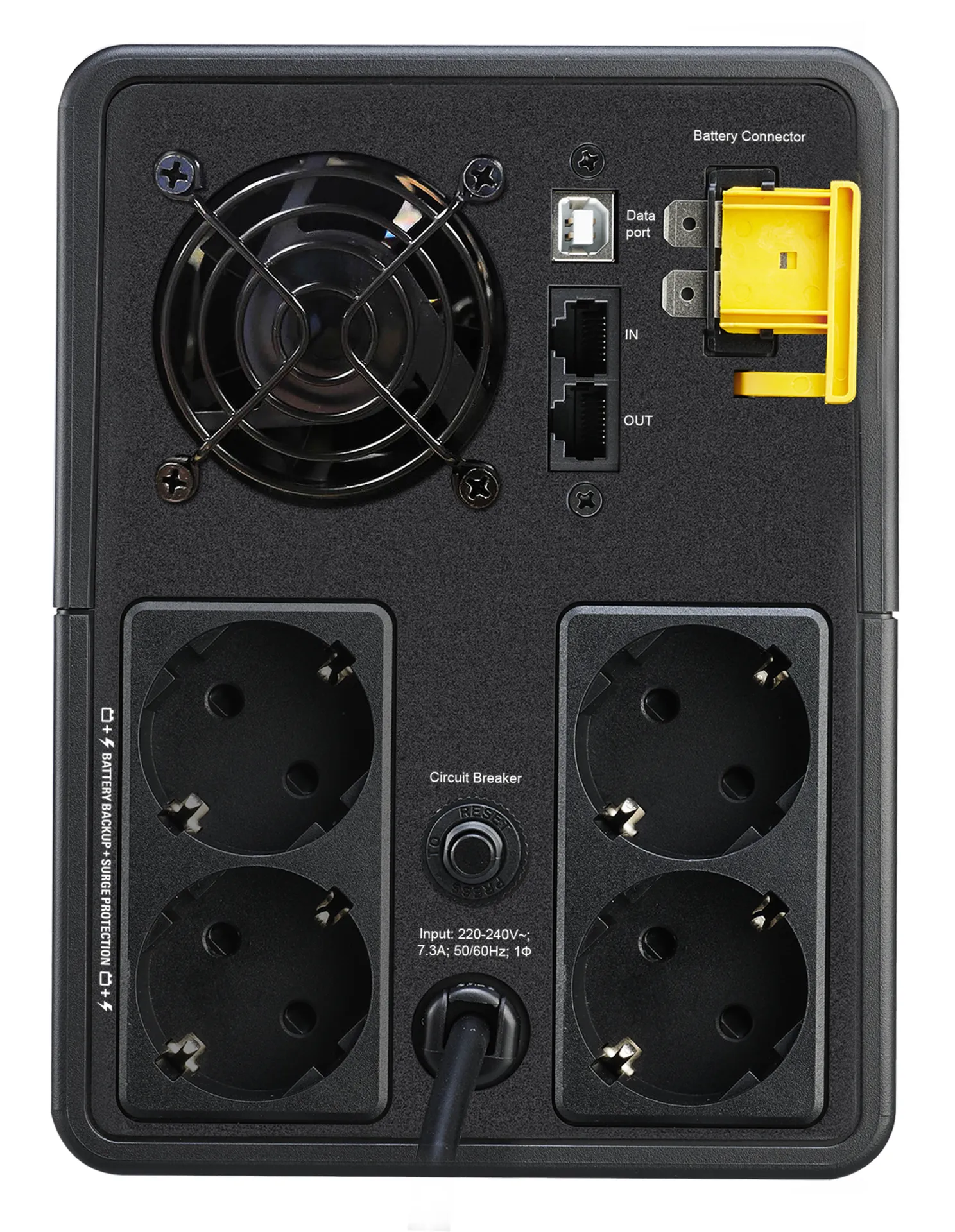 APC Back-UPS 1600VA, 230V, AVR, Schuko Ausgänge, Batterie, 24V (2x 12V, 7.0Ah) – Bild 2