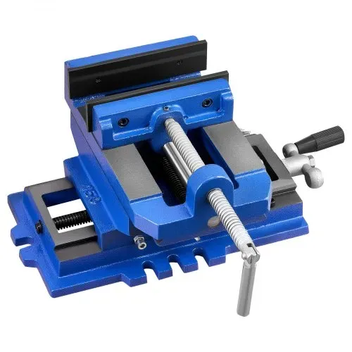 VEVOR Maschinenschraubstock, 10,16 cm Backenbreite, 2-Wege-XY-Achsen-Kreuzschraubstock, 8,89 cm Backenöffnung, Gusseisen, Werkbank-Schraubstockklemme, für Holzbearbeitungs-Bohr-CNC-Fräsmaschinen – Bild 9