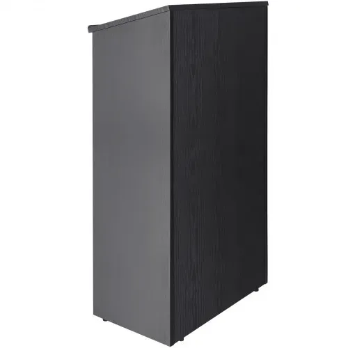 VEVOR Stehpult Rednerpult 600 x 360 x 1200 mm, Podium-Ständer mit Breiter Lesefläche und Aufbewahrungsregal, Stehschreibtisch für Kirche, Büro, Schule, Schwarzes Podium 30 kg Tragfähigkeit Schwarz – Bild 9