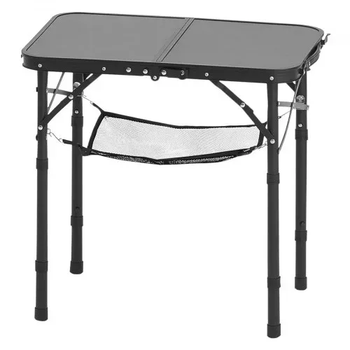 VEVOR Klapptisch Buffettisch tragbarer Allzwecktisch 60 x 40 cm, höhenverstellbarer Tisch (für 2-4 Personen) mit Tragegriff, Gartentisch Campingtisch für Partys Picknick Camping Grillen, Schwarz – Bild 10