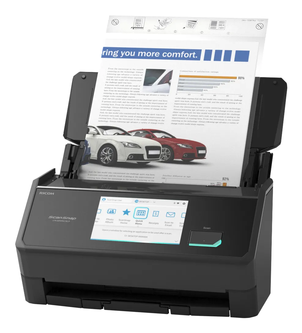 Ricoh ScanSnap IX2500 ADF-Scanner 600 x 600 DPI A4 Schwarz – Bild 4