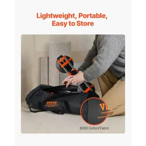 VEVOR Nahtloser Naht-Setter, 2er-Pack, Granit-Nahtverbinder mit 152 mm Vakuum-Saugnäpfen & Werkzeugtasche, zum Verbinden & Nivellieren von Nähten, Ideal für Fliesen, Stein, Marmorplatten – Bild 5