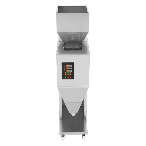 VEVOR Partikelfüllmaschine, 0,022–2,2 lbs/10–1000 g, automatische Füllmaschine mit Fußpedal, Wiegefüllmaschine aus Edelstahl, Wiegefüllmaschine für Bohnen, Samen, Körner, Tee, Granulatverpackung – Bild 8