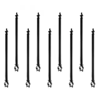 VEVOR Übersteigschutz Zaunerhöhung, 9 Pack, 695 mm Stacheldrahtabweiser für 3,3-3,8 mm Zaunoberseite, Ω-Halterung, Stacheldrahthalter zum Schutz der Privatsphäre in Hof, Bauernhof oder Garten VEVOR Übersteigschutz Zaunerhöhung, 9 Pack, 695 mm Stacheldrahtabweiser für 3,3-3,8 mm Zaunoberseite, Ω-Halterung, Stacheldrahthalter zum Schutz der Privatsphäre in Hof, Bauernhof oder Garten