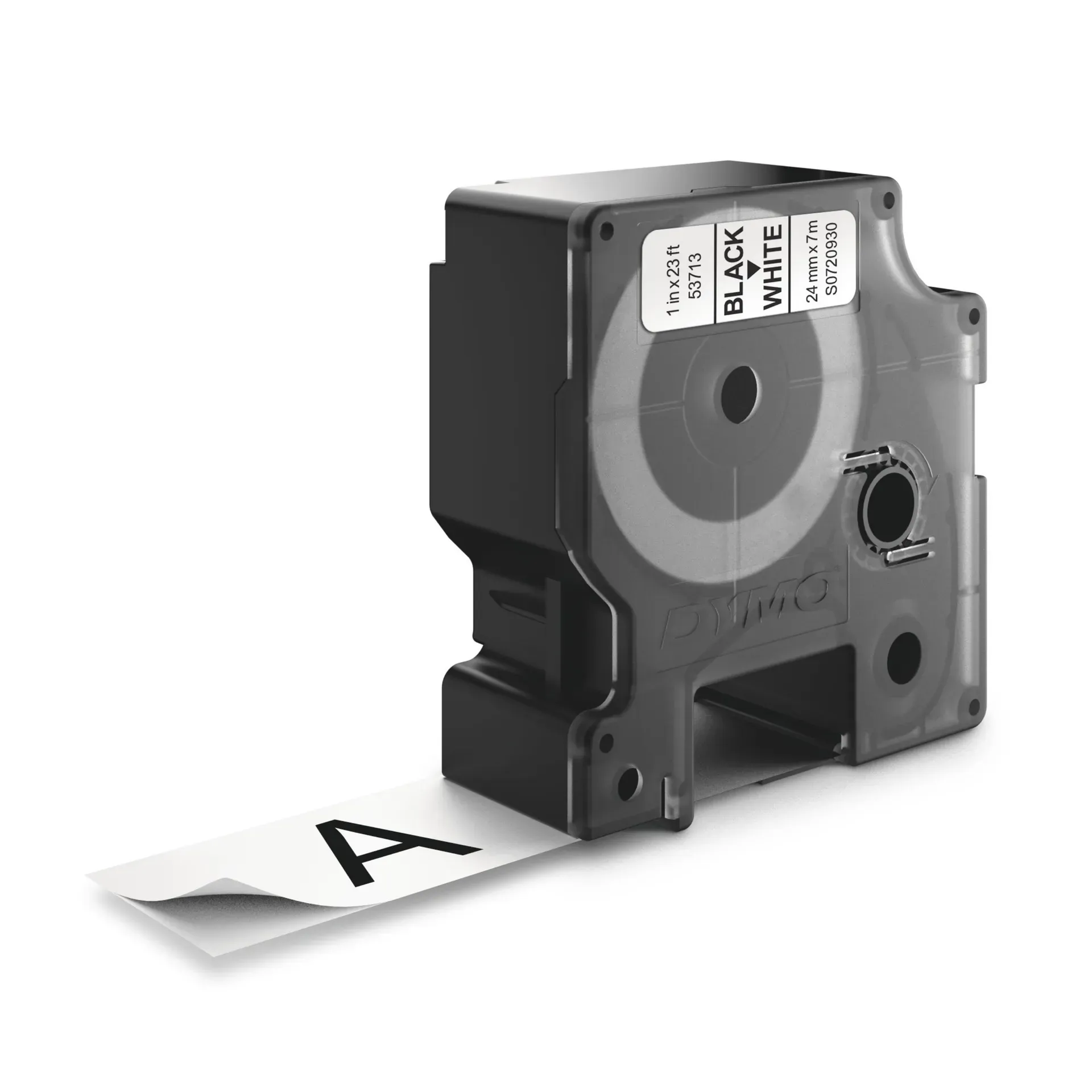 DYMO Original D1-Etikettenband | schwarz auf weiß | 24 mm x 7 m | selbstklebendes Schriftband | für LabelManager-Beschriftungsgerät – Bild 3