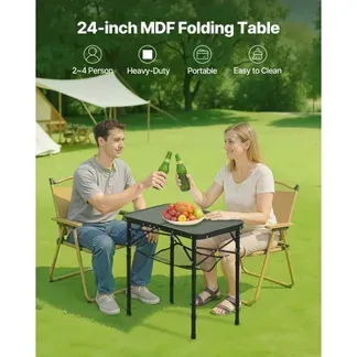 VEVOR Klapptisch Buffettisch tragbarer Allzwecktisch 60 x 40 cm, höhenverstellbarer Tisch (für 2-4 Personen) mit Tragegriff, Gartentisch Campingtisch für Partys Picknick Camping Grillen, Schwarz VEVOR Klapptisch Buffettisch tragbarer Allzwecktisch 60 x 40 cm, höhenverstellbarer Tisch (für 2-4 Personen) mit Tragegriff, Gartentisch Campingtisch für Partys Picknick Camping Grillen, Schwarz