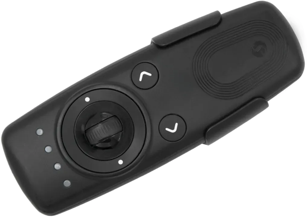 Shelly · Plug & Play · "Blu Remote Control ZB black" · Fernbedienung inkl. Halterung · BT · Zigbee · 4 Kanäle · Gestensteuerung · Scrollrad · 2x AAA – Bild 2