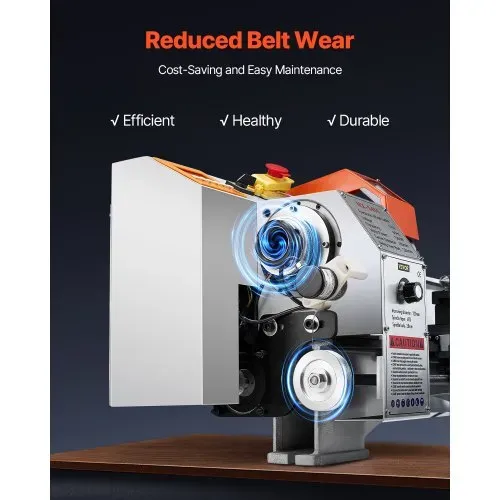 VEVOR Metalldrehmaschine 220x450 mm Tischdrehmaschine Automatischer Vorschub 2500 U/min Drehzahl 1250 W Bürstenloser Motor, mit Zubehör, Drehmaschine für die Bearbeitung von Präzisionsteilen – Bild 2