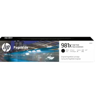HP 981X Schwarz Original PageWide Druckerpatrone mit hoher Reichweite HP 981X Schwarz Original PageWide Druckerpatrone mit hoher Reichweite