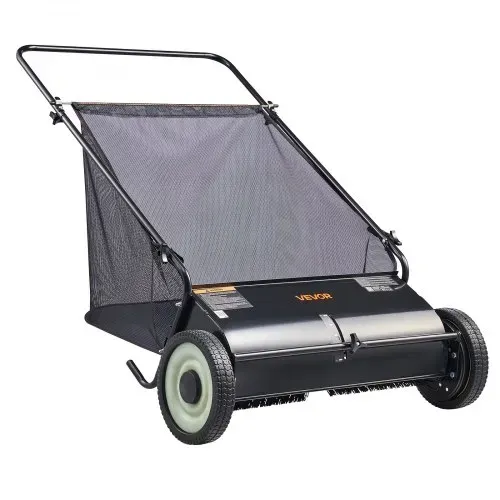 VEVOR Hand-Rasenmäher 66cm Kehrbreite Rasenmäher Manuell 198L Fassungsvermögen des Fangkorbs Spindelmäher 142x81x75cm Handspindelmäher verstellbar zum Aufkehren von Laub Grasschnitt kleinen Zweigen – Bild 8