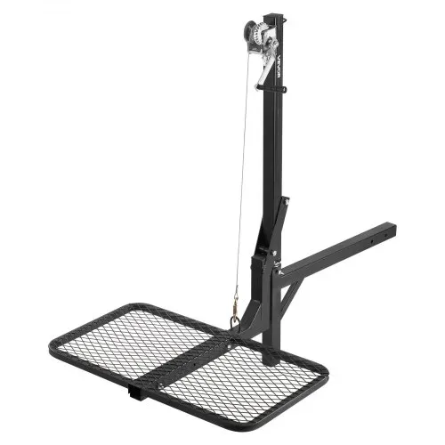 VEVOR Game Hoist, Hirschhebezeug mit Anhängerkupplung & Hebesystem-Plattform, 136 kg Tragkraft, Wildhebezeug-Windenlift mit 5,08 cm Empfänger, 360-Grad-Schwenkwelle & faltbar, 1440x900x1310 mm VEVOR Game Hoist, Hirschhebezeug mit Anhängerkupplung & Hebesystem-Plattform, 136 kg Tragkraft, Wildhebezeug-Windenlift mit 5,08 cm Empfänger, 360-Grad-Schwenkwelle & faltbar, 1440x900x1310 mm