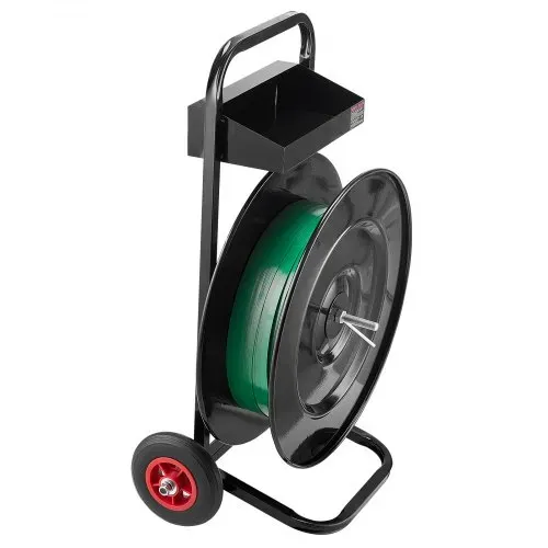 VEVOR Abrollwagen, passend für PET/PP/Polyester-Umreifungsrollen mit 203/406 mm Kerngröße, Umreifungsspender mit verbessertem Bremssystem, integrierte geräumige Ablage für Werkzeuge – Bild 9