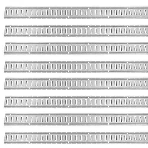 VEVOR Zurrschienen 34 Stk. Airlineschienen, Silber Transportschiene, 454 kg Max. Tragfähigkeit Ankerschiene, 1,52 m Schienenlänge Stäbchenzurrschiene zur Ladungssicherung für Anhänger und Wohnmobile – Bild 10