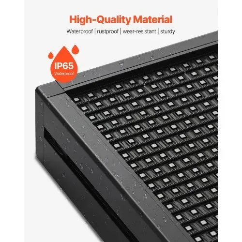 VEVOR programmierbare LED Zeichen P10 Vollfarbe flexibles digitales Scrolling Panel, DIY Anzeigetafel mit benutzerdefiniertem Textmuster und GIF & Bluetooth App Steuerung (1310 x 190 x 55 mm) – Bild 4