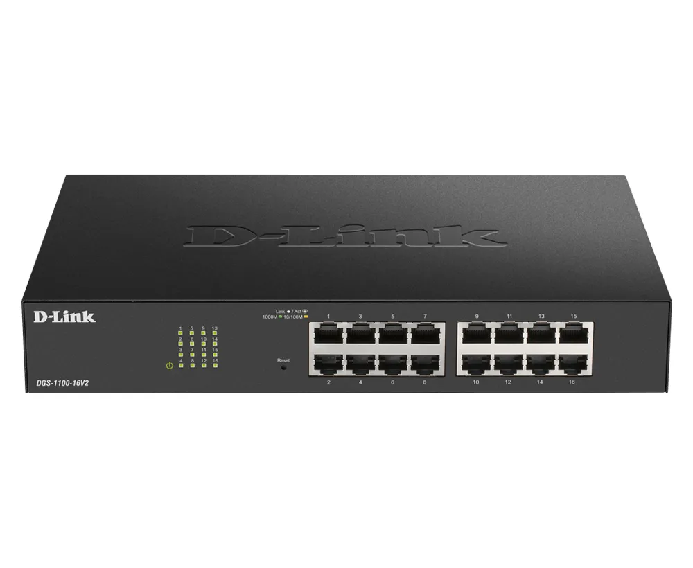 D-Link DGS-1100-24PV2 Managed L2 Gigabit Ethernet (10/100/1000) Power over Ethernet (PoE) Schwarz D-Link DGS-1100-24PV2 Managed L2 Gigabit Ethernet (10/100/1000) Power over Ethernet (PoE) Schwarz