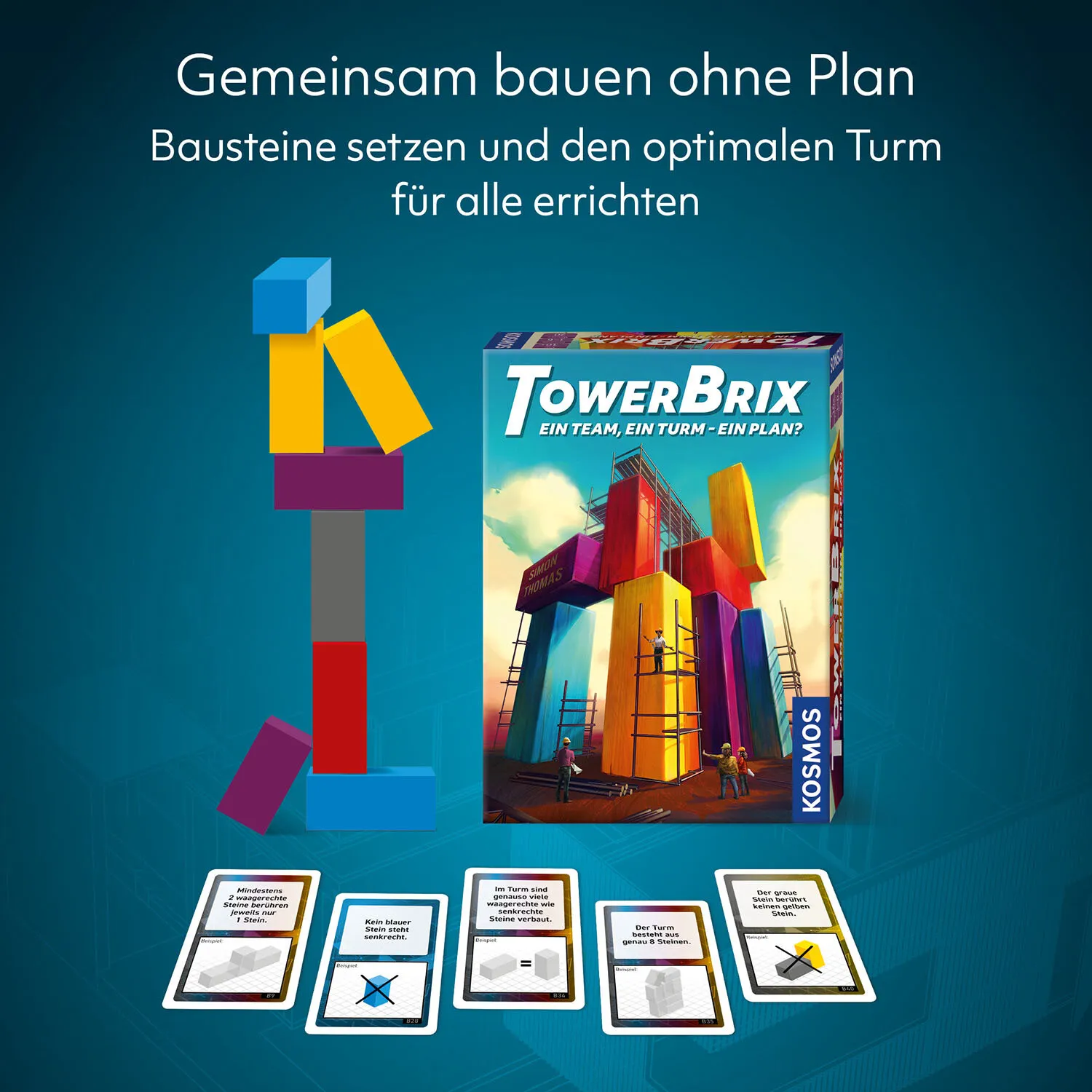 Kosmos TowerBrix 20 min Brettspiel Familie – Bild 5