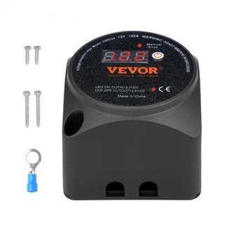 VEVOR Spannungsgesteuertes Trennrelais, 12 V, 140 A, manueller und automatischer Modus, spannungsempfindliches VSR-Relais mit LCD-Bildschirm, für ATV, UTV, Wohnmobil, Geländewagen, LKW, Boot, Yacht VEVOR Spannungsgesteuertes Trennrelais, 12 V, 140 A, manueller und automatischer Modus, spannungsempfindliches VSR-Relais mit LCD-Bildschirm, für ATV, UTV, Wohnmobil, Geländewagen, LKW, Boot, Yacht