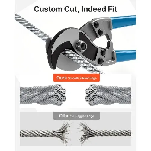 VEVOR Drahtseil φ6,35mm 76,2 m Länge, verzinktes Kohlenstoffstahlseil, 31,1 kN Bruchfestigkeit, 7x19 Litzen, Geländerseil für Terrassengeländer, Gartenspaliere, inkl. Handschuhe – Bild 4