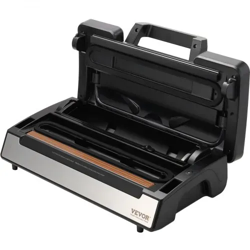 VEVOR Vakuumiergerät 130W Vakuumierer 90Kpa Einschweißgerät 30cm Dichtungslänge Folienschweißgerät für trockene oder feuchte Lebensmittel Inkl. 10x Vakuumbeutel,2x Vakuumbeutelrolle und Schlauch – Bild 10