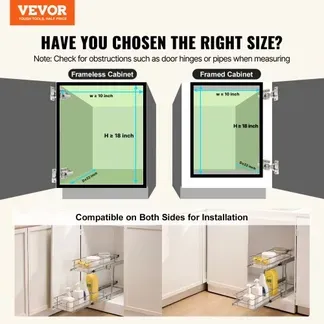 VEVOR Ausziehbarer Spülschrank-Organizer mit 2 Ebenen unter Waschbecken (215x533x385 mm) Gewürzregal Küchenregal Lagerregal Organizer für Küche Badezimmer 245x563x485 mm (Einbaumaß) VEVOR Ausziehbarer Spülschrank-Organizer mit 2 Ebenen unter Waschbecken (215x533x385 mm) Gewürzregal Küchenregal Lagerregal Organizer für Küche Badezimmer 245x563x485 mm (Einbaumaß)