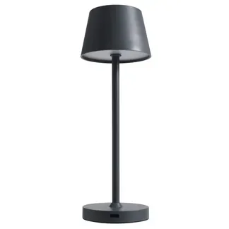 LED-Tischleuchte ROLF KERN Club Nano 21cm, Basaltgrau, Akku, dimmbar LED-Tischleuchte ROLF KERN Club Nano 21cm, Basaltgrau, Akku, dimmbar
