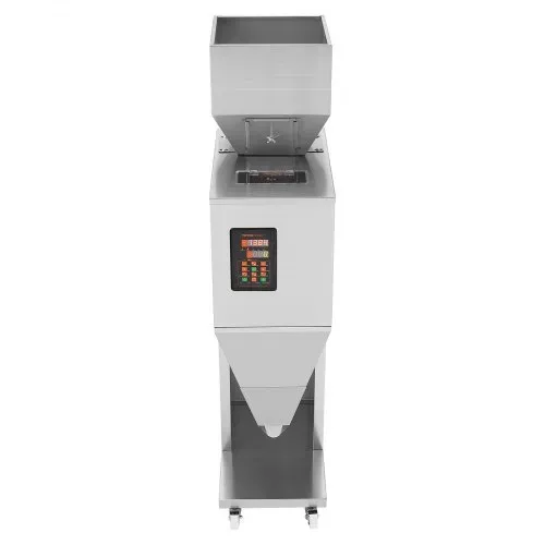 VEVOR Partikelfüllmaschine, 20–5000 g, automatische Füllmaschine mit Fußpedal, Edelstahl-Wiegefüllmaschine, Wiegefüller für Bohnen, Samen, Körner, Tee, Granulatverpackung – Bild 8