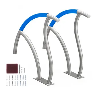 VEVOR Pool-Handlauf, 2 Stk., 1395 x 810 x 100 mm, Pooleinstieg Edelstahl mit Grundplatte für Innen-/Außenpools, Einstieghilfe für Schwimmbäder, Haltegriff mit Griffabdeckung & Zubehör für Spas VEVOR Pool-Handlauf, 2 Stk., 1395 x 810 x 100 mm, Pooleinstieg Edelstahl mit Grundplatte für Innen-/Außenpools, Einstieghilfe für Schwimmbäder, Haltegriff mit Griffabdeckung & Zubehör für Spas