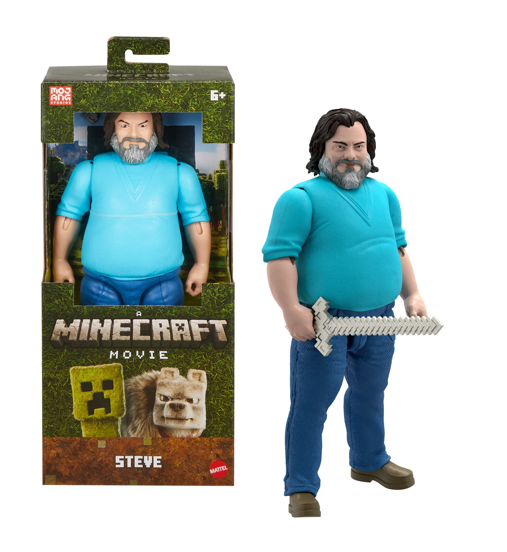 Minecraft Steve große Actionfigur, ca. 30 cm hoch, vom Film inspirierte Sammelfigur Minecraft Steve große Actionfigur, ca. 30 cm hoch, vom Film inspirierte Sammelfigur