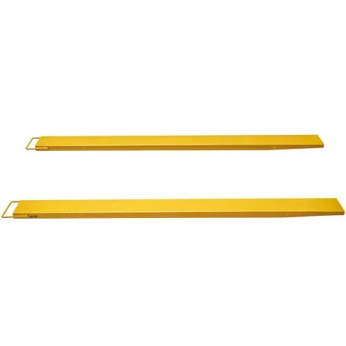 VEVOR 2er-Set Gabelverlängerungen 2440 mm Zinkenverlängerung 1,815 Tonnen Tragfähigkeit Gabelzinken Q235 Kohlenstoffstahl einteiliges Design Palettengabelverlängerung Kompatibel mit 152,4 mm Gabeln – Bild 8