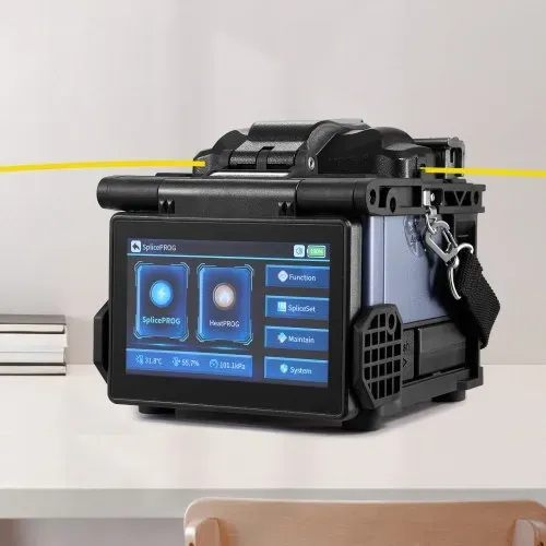 VEVOR Glasfaser-Spleißgerät mit 6 Motoren, Kernausrichtung, 6 s Spleißen & 13 s Aufheizen, Glasfaser-Spleißgerät mit 5-Zoll-LCD-Bildschirm, 3-in-1-Faserhalter, 7800 mAh Akku für SM MM DS NZDS-Faser – Bild 7