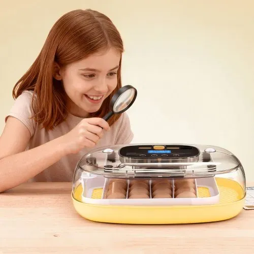 VEVOR Brutautomat Vollautomatisch 24-Eier, Eierinkubator, mit Eierwender, Temperaturregelung & Feuchtigkeitsanzeige, Inkubator Brutmaschine zum Ausbrüten von Küken, Enten, Gänsen & Wachteln – Bild 7