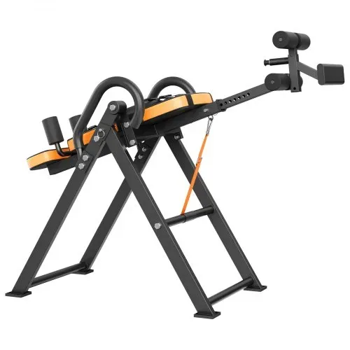 VEVOR Inversionstisch Inversionsbank, 136 kg belastbar, Multifunktionsgerät Rückentrainer, klappbares Krafttrainingsgerät mit Kopfstütze, Knöchelverriegelung, verstellbarem Schutzgurt, Orange/Schwar – Bild 10