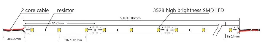 Synergy 21 LED Flex Strip 3528 - 60 KW DC12V 24W IP20 – Bild 2