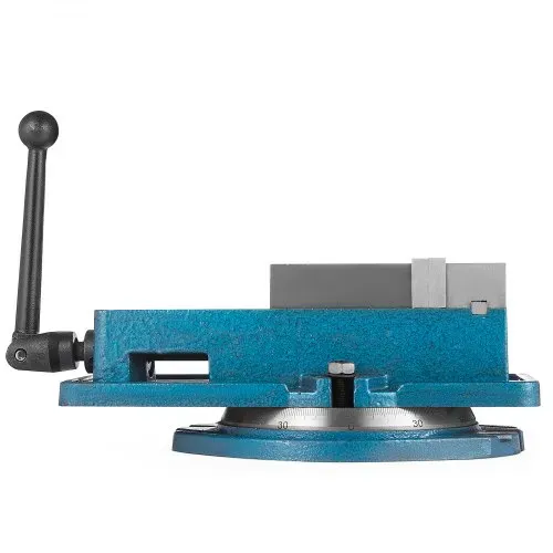 VEVOR Schraubzwingen-Schraubstock 100 mm, Tischschraubstock 100 mm, Werkbankklemmen 16 kg, Metall Professionelle Gusseisen Schraubstock für Säulenbohrer Breite Backen – Bild 9