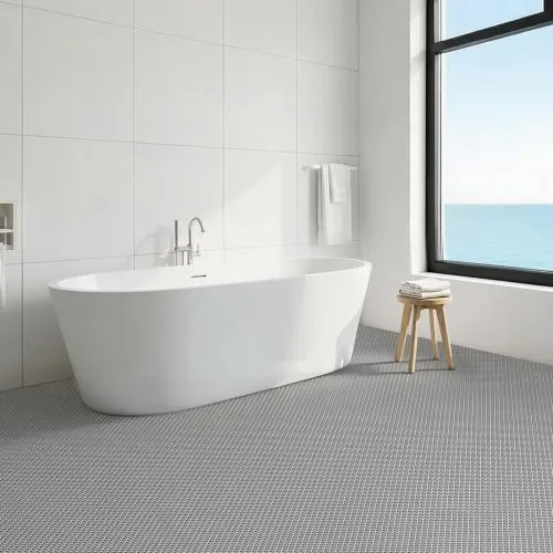 VEVOR Drainagematte PVC (90 cm x 300 cm), Rutschfeste PVC-Bodenmatte Spritzschutzmatte für Nassbereiche, Hohlmattenrolle, Antirutschmatte für Schwimmbäder, Terrassen, Badezimmer & Toiletten, Grau – Bild 7
