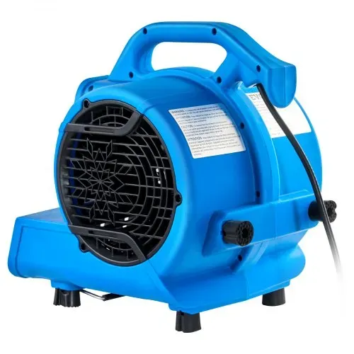VEVOR Bodengebläse, 1360 U/min, 600 CFM, Luftbeweger zum Trocknen und Kühlen, tragbarer Teppichtrockner-Ventilator mit 4 Blaswinkeln, 3-Gang-Einstellung, für Hausmeister, Haushalt, Sanitär, gewerbliche Nutzung – Bild 9