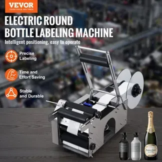VEVOR Halbautomatischer MT-50 Flaschen Etikettiermaschine Etikettenapplikator VEVOR Halbautomatischer MT-50 Flaschen Etikettiermaschine Etikettenapplikator