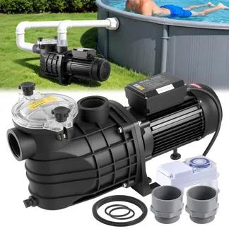 VEVOR Schwimmbadpumpe 3 kW, Filterpumpe 35.000 L/H max. Fördermenge, Einstufige Poolpumpe 2860 U/min, 19 m max. Förderhöhe, mit 24-Stunden-Timer & Filterkorb, für Aufstell- & Einbaupools, & Spas VEVOR Schwimmbadpumpe 3 kW, Filterpumpe 35.000 L/H max. Fördermenge, Einstufige Poolpumpe 2860 U/min, 19 m max. Förderhöhe, mit 24-Stunden-Timer & Filterkorb, für Aufstell- & Einbaupools, & Spas