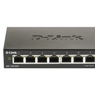 D-Link DGS-1100-08V2 Managed L2 Gigabit Ethernet (10/100/1000) Schwarz D-Link DGS-1100-08V2 Managed L2 Gigabit Ethernet (10/100/1000) Schwarz