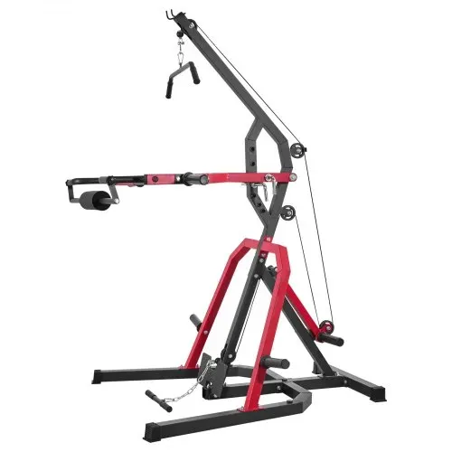 VEVOR Corner Leverage Gym Heim-Fitnessgerät mit 2:1-Verhältnis LAT Low Row System, Krafttrainingsgerät für Kniebeugen Kreuzheben Bankdrücken Bizepscurls, verstellbare Ganzkörper-Trainingsstation – Bild 8