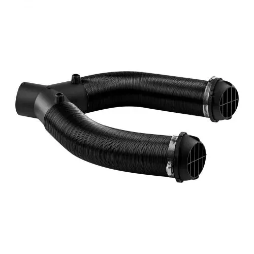 VEVOR Dieselheizungsrohr Warmluftauslass Entlüftungsset mit Y-förmigem Anschlussstück & Luftkanalklemmen, Standheizungs Luftkanal Entlüftungsset für 5 kW 8 kW Dieselheizungen Schwarz – Bild 10