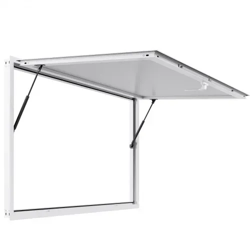 VEVOR Imbissfenster (1524 x 915 mm), Servicefenster mit Aluminiumrahmen für Imbissanhänger, Servierfenster mit 85°-Öffnungswinkel für Imbisswagen, regenwasserbeständiges Konzessionsfenster – Bild 8