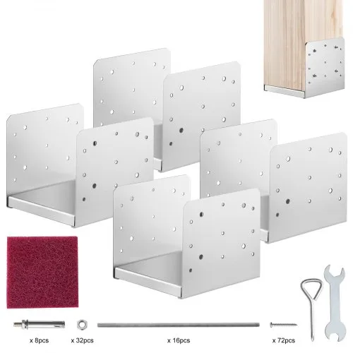 VEVOR 4er-Set Aufschraubhülse 190 x 200 x 180 mm Pfostenträger Kohlenstoffstahl Pfostenschuh Pfosten Pfostenunterlage Bodenhülse Stützenfuß Ideal für Verandageländern, Pergolen und Säulen VEVOR 4er-Set Aufschraubhülse 190 x 200 x 180 mm Pfostenträger Kohlenstoffstahl Pfostenschuh Pfosten Pfostenunterlage Bodenhülse Stützenfuß Ideal für Verandageländern, Pergolen und Säulen