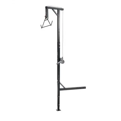 VEVOR Game Hoist mit Seilwinde & Gambrel, 272 kg Tragkraft, Lkw Wildhebezeug mit 5,08 cm Empfänger, 360-Grad-Schwenkschaft & einstellbarer Höhe, zum Häuten & Säubern von Wild im Jagdspiel – Bild 10