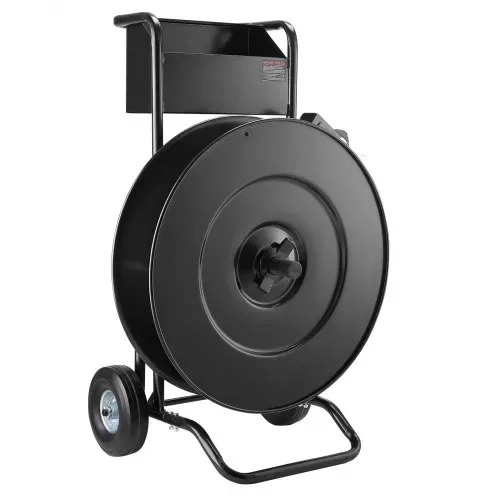 VEVOR Abrollwagen, passend für PET-/PP-/Stahl-Umreifungsrollen mit 203/406 mm Kerngröße, robuster Umreifungsspender mit verbesserter Trommelbremse, integrierte geräumige Ablage für Werkzeuge – Bild 8