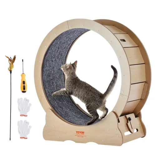 VEVOR Katzenlaufrad, 750 mm, Katzenlaufband für den Innenbereich, mit abnehmbarem Laufband, Katzen-Teaser zum Laufen, Gehen, Training, Laufrad Katzen, geeignet für die meisten Katzen bis zu 3,6 kg VEVOR Katzenlaufrad, 750 mm, Katzenlaufband für den Innenbereich, mit abnehmbarem Laufband, Katzen-Teaser zum Laufen, Gehen, Training, Laufrad Katzen, geeignet für die meisten Katzen bis zu 3,6 kg