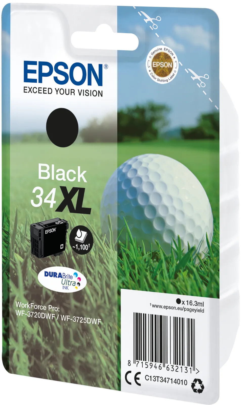 Epson Golf ball Singlepack Black 34XL DURABrite Ultra Ink – Bild 2