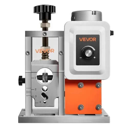 VEVOR Elektrische Abisoliermaschine, 1,5–40mm, 400 W, motorisierter Kabelabisolierer, 9,84 IPS (15 m/min) Drahtschäler mit Klingen, V-förmigen Rollen, Kühlventilator, Kabelschälmaschine – Bild 8